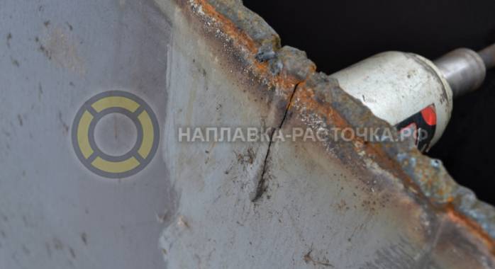 Восстановление металлоконструкции рукояти экскаватора VOLVO (без латок) | Компания Weldbore © 2018